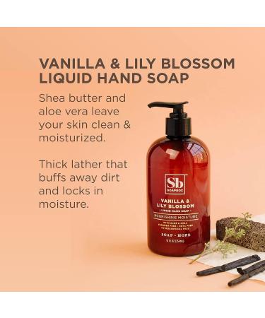 Soapbox Vanilla & Lily Blossom Liquid Hand Soap - Vegan Cruelty Free Cleanser for Bathroom and Kitchen - 12oz Pump Bottles (Pack of 3) - Buy Online on GoSupps.com