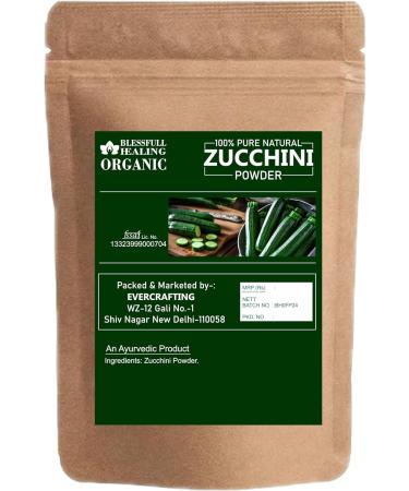 Buy Blessfull Healing Organic Zucchini Powder - 100% Pure Natural 200g / 7.05oz for Optimal Health | International Shipping Available - Buy Online on GoSupps.com