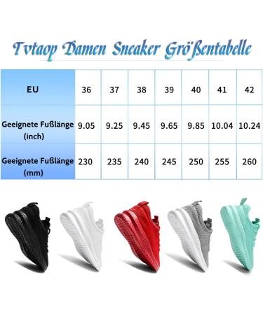 TVtaop Women's Lightweight Slipproof Running Sneakers - Breathable Black Sports Shoes for Outdoor & Leisure - EU Size 36-42 - Buy Online on GoSupps.com
