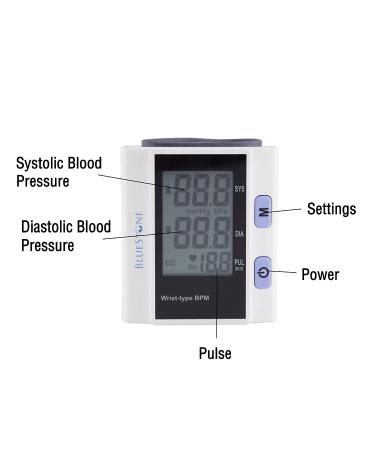 Bluestone Automatic Wrist Blood Pressure Monitor with Digital LCD Display - Fast BP & Pulse Monitoring - Buy Online on GoSupps.com