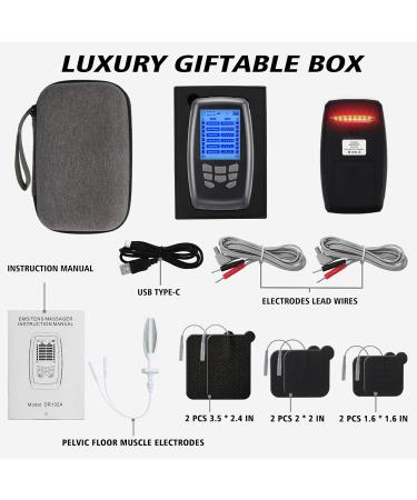 TENS Unit Muscle Stimulator & EMS Pelvic Floor Exercise - Pain Relief & Muscle Strengthening | Multifunctional Impulses & Gift Box Included - Buy Online on GoSupps.com