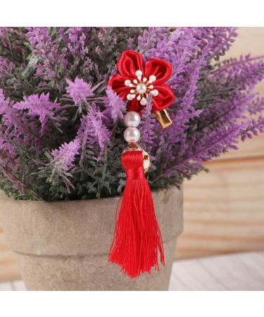 ABOOFAN 3 Pairs Bows Hair Clips Hair Clips for Bows Kids Barrettes for Hair Chinese New Year Hair Clips New Year Bobby Pin Girl Barrettes Clip Chinese Style Hairpin Candy Bag Child Tassel - Buy Online on GoSupps.com