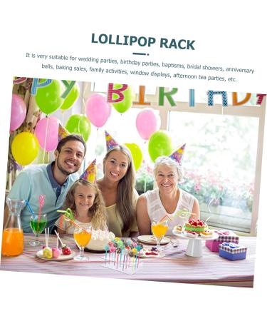 ABOOFAN 2pcs Lollipop Display Stand Cake Display Stand Dessert Stick Holder Rack Lollipop Holder Stand Lollipop Display Rack Cake Stand Buffet Lollipop Acrylic Bracket Wedding - Buy Online on GoSupps.com