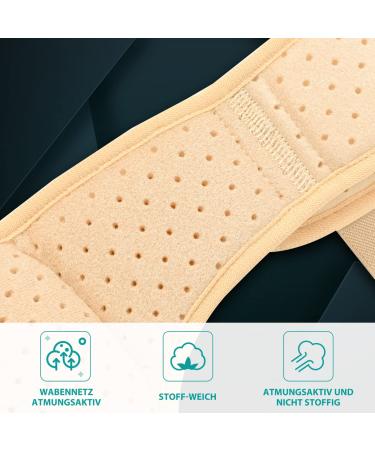Tenbon Inguinal Hernia Belts for Men - Adjustable Medical Support Hip Belt - Removable Beige Bandage for Sports Hernia Protection (Size M) - Buy Online on GoSupps.com