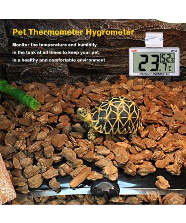 LXSZRPH Reptile Hygrometer and Thermometer High LCD Display Digital Reptile Tank Hygrometer Thermometer with Hook and Loop Temperature Humidity Meter Gauge for Reptile Tanks Terrariums Vivariums (1 pack) - Buy Online on GoSupps.com