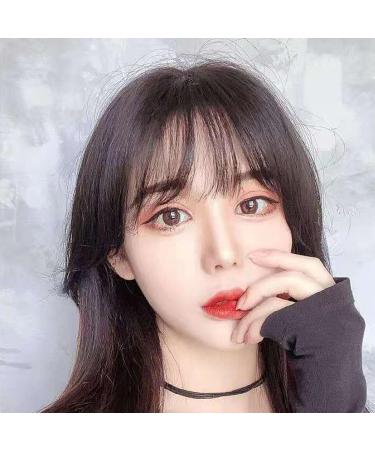 Clip in Bangs Human Hair 3D Clip in Bangs Women Girls Dome Air Bangs Hairpiece Hair Extension for Daily Wear Dating (Dark brown) - Buy Online on GoSupps.com
