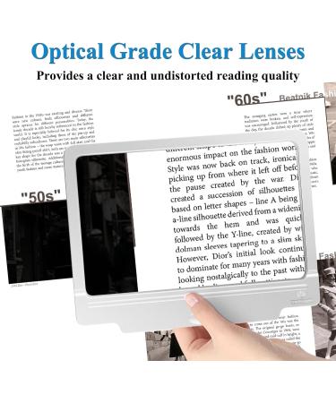 OBOVO 4X Magnifying Glass with 36 LED Lights - Ideal for Low Vision & Seniors - Buy Online on GoSupps.com