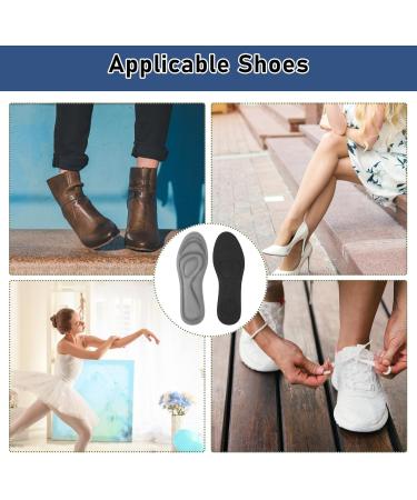 Buy WLLHYF Memory Foam Insoles - Comfort Cushioning Shoe Inserts for Men & Women | Relief Foot Pain (Grey W5-10US - Buy Online on GoSupps.com