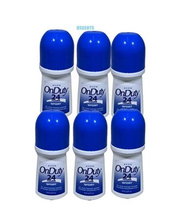 Avon On Duty 24 Hour Sport Roll On Antiperspirant Deodorant 2.6 fl.oz. Lot 6 pcs. - Buy Online on GoSupps.com