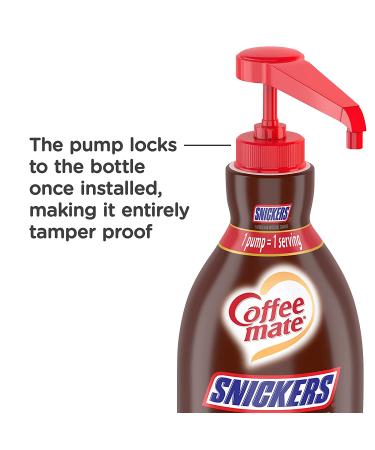 Nestle Coffee mate Snickers Coffee Creamer Pump Bottle 50.7 Fl. Oz. (Pack of 2) Non Dairy, No Refrigeration - Buy Now! - Buy Online on GoSupps.com