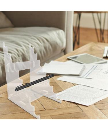 Stand 9-Slots Nail Art Acrylic Holder Clear Display Rack Organizer for Holding Eyebrow Makeup Brush Lxury - Buy Online on GoSupps.com