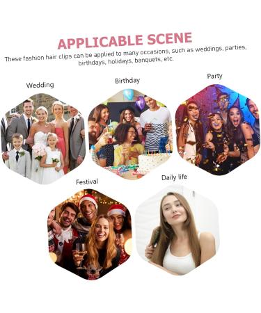 minkissy Girls Hair Accessories Flower Hair Accessories Girl Hair Accessories Bridal Hair Accessories Flower Hairpin Hair Clips for Women Cute Hair Clips Miss Plastic Side Clip Rose - Buy Online on GoSupps.com