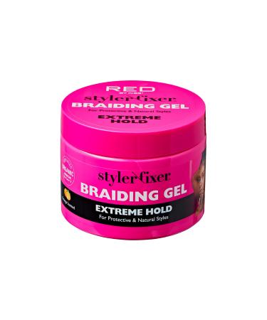 Red by Kiss Hold Braiding Gel for Box Braids  Cornrows- Hydrating  Conditioning  Adds High Shine  Enriched with Certified Organic Jamaican Black Castor Oil (Extreme Hold) Honey 6 Ounce (Pack of 1) - Buy Online on GoSupps.com