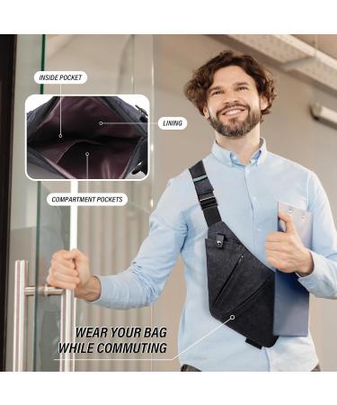 Theft-Proof Travel Bag | Waterproof Anti-Theft Sling Bag for Men & Women | Crossbody Shoulder Bodybag - Buy Online on GoSupps.com
