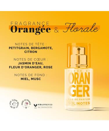 SOLINOTES Orange Blossom Perfume for Women - Eau De Parfum | Delicate Floral and Soothing Scent - Made in France - Vegan - 0.5 fl.oz - Buy Online on GoSupps.com