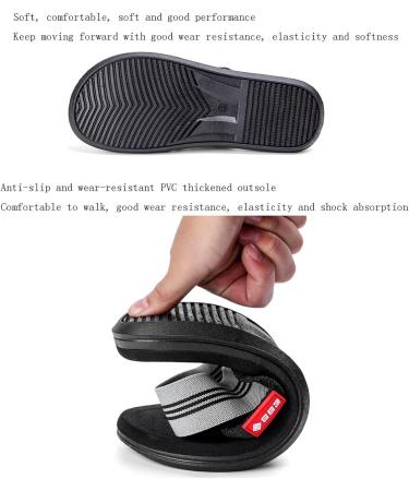Men's Summer Comfy Outdoor Beach Slip-On Sandals for Bunion & Flat Feet Big Toe Bone Corrector Plantar Fasciitis Support Travel-Friendly Dark Gray - Shop Now - Buy Online on GoSupps.com