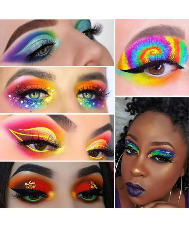 Afflano 36 Color Professional Eyeshadow Palette - Highly Pigmented Matte & Shimmer - Vibrant Red Blue Green Orange Purple Shades for Stunning Eye Looks - Buy Online on GoSupps.com