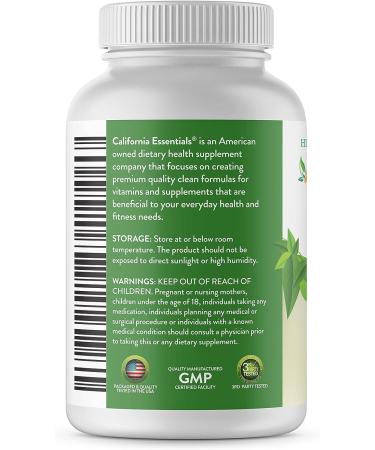 California Essentials Vitamin D3 5000 IU | Bone & Immune Support | High Potency Organic Coconut Oil | 120 Softgels - Buy Online on GoSupps.com