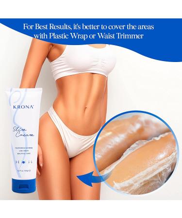 KRONA B Flat Belly Firming Cream - Skin Tightening & Cellulite Cream for Stomach, Thighs & Butt - Moisturizing Lotion with Natural Ingredients - 5.6 oz - Buy Online on GoSupps.com