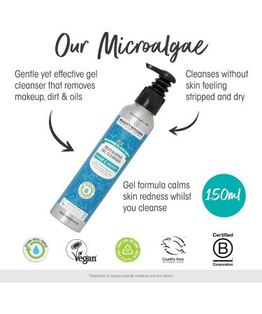 Beauty Kitchen - Seahorse Plankton + Revitalising Gel Cleanser 150ml - Removes Redness Oil & Impurities - Hydrating Makeup Remover - Vegan/Cruelty Free - Buy Online on GoSupps.com