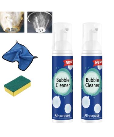 Cohbskj Luftune Bubble Cleaner Bubble Cleaner Foam Spray Luftune All Purpose Rinse Cleaning Spray Powerful Stain Removing Foam Cleaner (100ml-2PCS)
