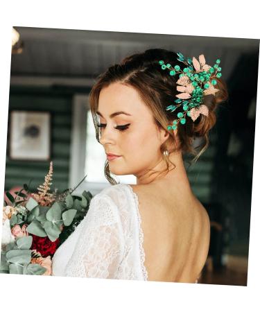 FRCOLOR Set of 4 Alloy Rhinestones Comb Elegant Light Rhinestone Accessories for Women Accessories for Girls Tiara Gold Decoration Hair Comb Clip Manual Accessories - Buy Online on GoSupps.com