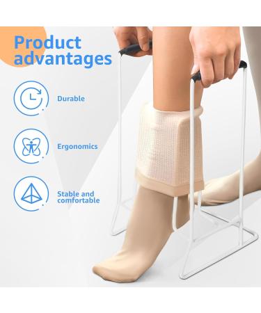 GLMFAN Aids for Putting on Socks Aid Device for Seniors Wide Aid Compression Aid Device Stocking Donner Helper Aid Tool for Calves Less Than 18" in Circumference - Buy Online on GoSupps.com