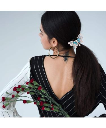 Frcolor Rhinestone Glitter Butterfly Hairpins - Sparkling Hair Accessories for Girls & Women | Perfect for Christmas & Birthday Party Favors - Buy Online on GoSupps.com