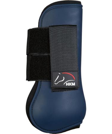 HKM Gaiters & Fetlock Boots Set of 4 - Classic Dark Blue for Thoroughbreds | B6900 International Shipping - Buy Online on GoSupps.com