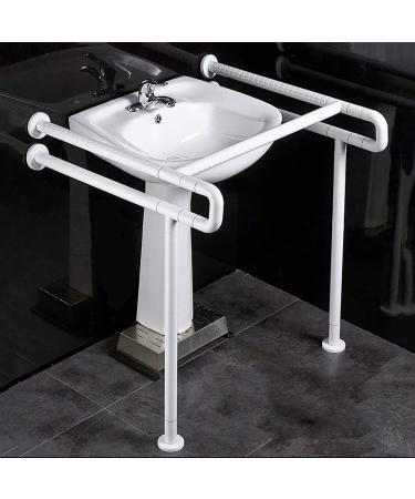 Grab Rail Bathroom Safety Frame Handrail Shower Elderly Disabled Wash Support Non-Slip Rail Toilet Wash Basin Safety Handrail Safety Handle and Rail for Lavatory