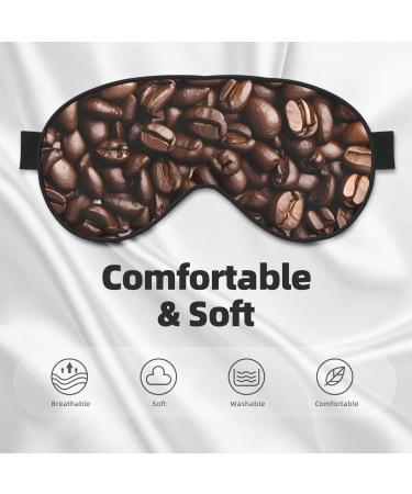 Sleep Mask Eye for Better Sleep - Reusable Soft Blackout Masks for Travel & Gifts | Funny Roasted Coffee Beans - Buy Online on GoSupps.com