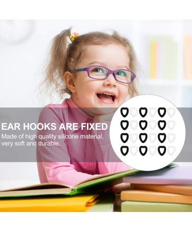 Faruta 12 Pairs Heart-Shaped Silicone Glasses Ear Hook Sleeves - Anti-Slip Comfort for Sunglasses & Reading Glasses (Black & White) - Buy Online on GoSupps.com
