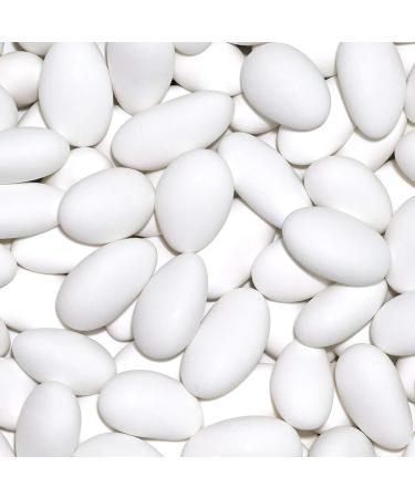  EinsSein EinsSein 0.5 kg Gracile Midi Wedding Almonds - Matte White - Sweet Wedding Almonds - Bath Confetti - Candy Box - Christening Almond Sugar - Buy Online on GoSupps.com