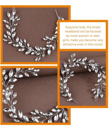 Beaupretty Hair Bands Hair Ties Headbands Rhinestone Headband Hairband for Women Bridal Headband Womens Headband Hair Accessories for Women Hair Headband Soft Chain Rhinestones Bride Metal Silver - Buy Online on GoSupps.com