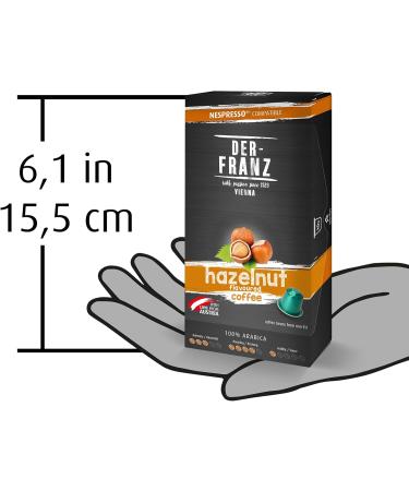 Der-Franz Nespresso Compatible Coffee Capsules 1 x 10 Capsules Hazelnut Flavoured - Buy Online on GoSupps.com