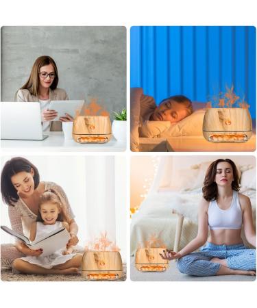 Buy Aroma Diffuser with Essential Oils - 200ml Humidifier & LED Light | Automatic Shutdown & Himalayan Salt | Enhance Air Quality - Buy Online on GoSupps.com