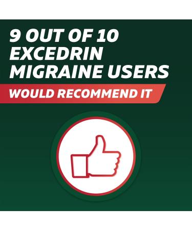 Excedrin Migraine Relief Caplets to Alleviate Migraine Symptoms - 200 Count Migrane Relief - 200 Count - Buy Online on GoSupps.com