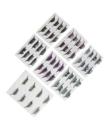 28 Pairs Reusable False Eyelashes - 7 Colors Makeup Stickers for Women & Girls | International Shipping - Buy Online on GoSupps.com