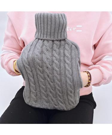 ZEARLY 2L Hot Water Bottle with Knitted Cover - Perfect for Kids Men & Women | Cozy Winter Warmth - Buy Online on GoSupps.com