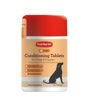 Bob Martin Conditioning Tablets for Dogs (100 Tablets) - Rich in Vitamins Supports a Healthy Immune System Nutritional Tasty Supplement - Buy Online on GoSupps.com