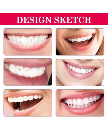 DIY Tooth Gem Kit - Fashionable Removable Tooth Ornaments with Curing Light & Glue for Stunning Smiles - Buy Online on GoSupps.com