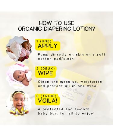 La Petite Creme French Diapering Gift Set - Organic Lotion, Balm & Cotton Pads - Newborn Essentials - Buy Online on GoSupps.com