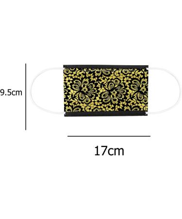 Goddess Accent 50 Pack Disposable Face_Mask Cute Floral Tie Dye Printed Protection for Adults Women - Buy Online on GoSupps.com