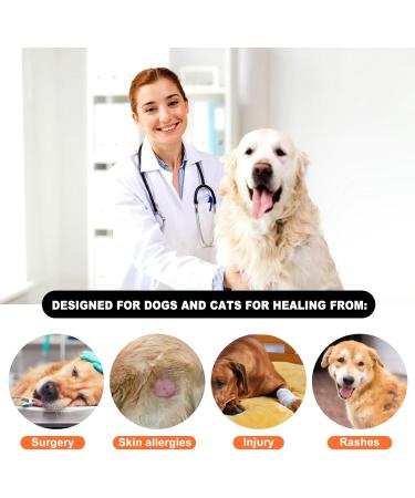 Inflatable Breaking Crane Dog & Cat Collar - Adjustable Recovery Cone for Post-Op Comfort - XL Size - Buy Online on GoSupps.com