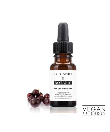 Organic & Botanic Amazonian Berry Eye Serum 15ml | Premium Vegan Skincare for All Skin Types | Made in the UK - Buy Online on GoSupps.com