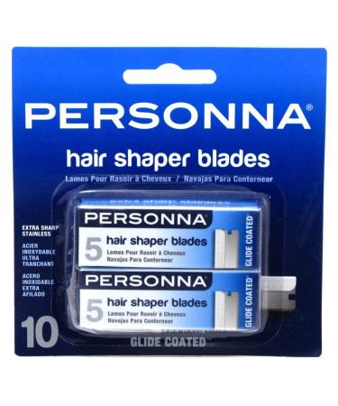 Personna Hair Shaper Blades, 10 Ea, 10count (RZRB-PRSA-BP8820B)