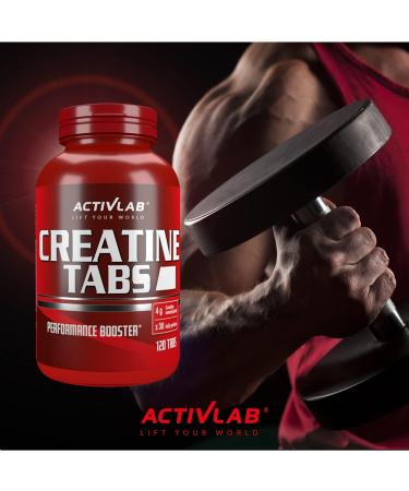 Activlab Creatine Tabs - 4000 mg Creatine Monohydrate | 120 Tablets | Pomegranate Flavor for Bodybuilding & Fitness | 3x Lab Tested - Buy Online on GoSupps.com