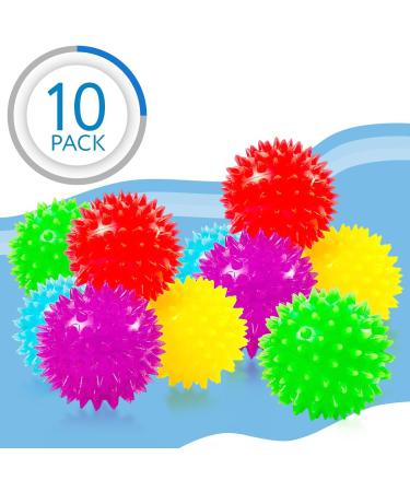 10-Pack Spiky Sensory Balls - Squeezy & Bouncy Fidget Toys/Sensory Toys - BPA/Phthalate/Latex-Free - Buy Online on GoSupps.com