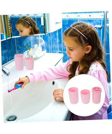 Portable Toothbrush Storage Box - Tovinanna Multi-Purpose Travel Cup & Case | Pink Toothbrush Holder 20.5x6cm - Ideal for On-the-Go Hygiene - Buy Online on GoSupps.com