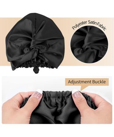 Fyy Silk Bonnet for Sleeping - Large Satin Double-Layer Hair Wrap - Adjustable Sleep Cap for Curly Thick Black Hair - Women's Hair Care - Buy Online on GoSupps.com